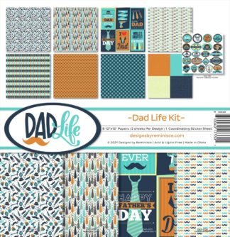 Reminisce Collection Kit 12"X12" paperilehtiö - Dad Life