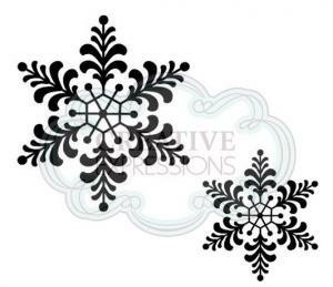 Creative Expressions Singles leimasin - Feathery Snowflake