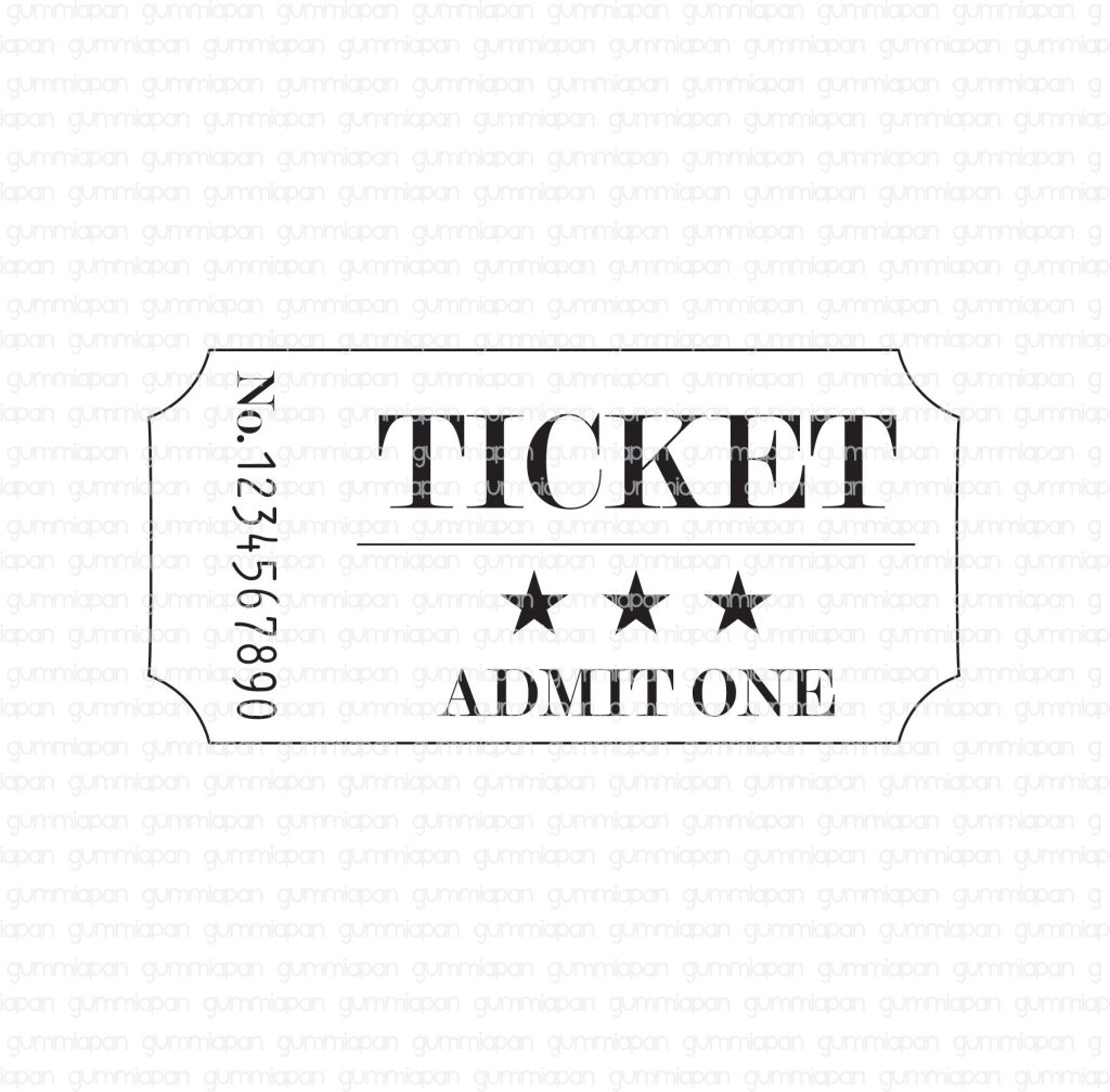 Gummiapan leimasin ticket admin one askartelu klemmarikellari