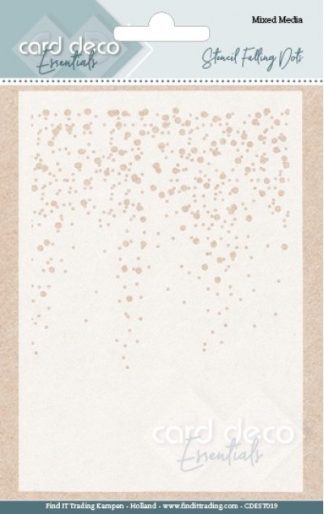 Card Deco sapluuna - Falling Dots
