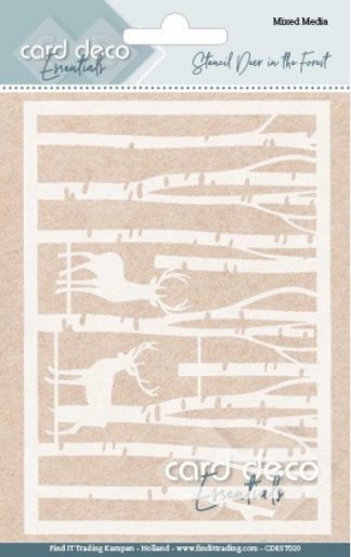 Card Deco sapluuna - Deer in the Forest