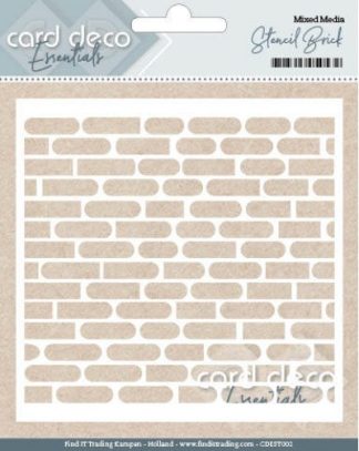 Card Deco sapluuna - Brickwall