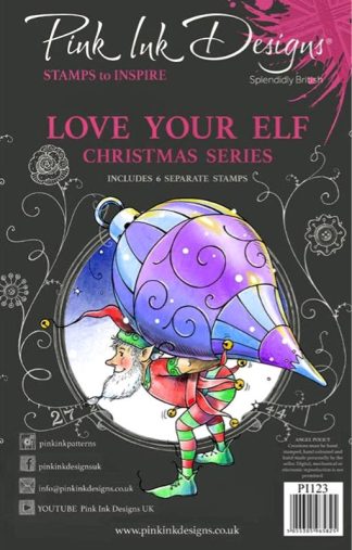 Pink Ink Designs leimasin - Love Your Elf A5 Clear Stamp