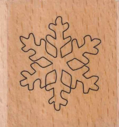 Stamp on Wood leimasin - Snowflake