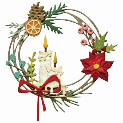 Sizzix Thinlits stanssit - Vault Festive Wreath