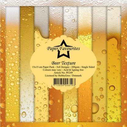 Paperfavourites 6×6″ paperilehtiö – Beer Texture