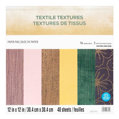 Recollections 12×12″ Paperikko – Textile Textures