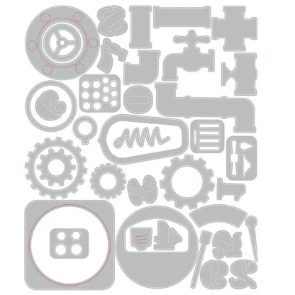 Sizzix Thinlits stanssi - Vault Industrial - Image 2