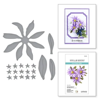 Spellbinders stanssit - Lavender Mountain Daisy (Vuoristopäivänkakkara)