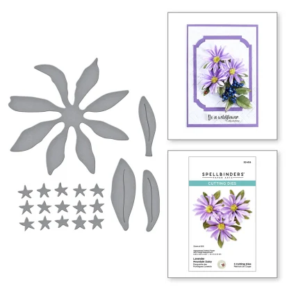 Spellbinders stanssit - Lavender Mountain Daisy (Vuoristopäivänkakkara)