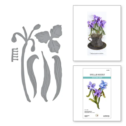 Spellbinders stanssit - Spiderwort (Juoru)