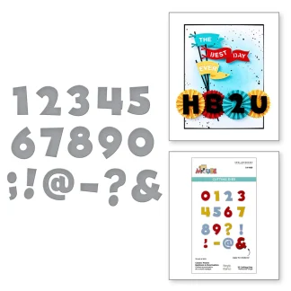 Spellbinders stanssit - Classic Mouse, Numbers & Punctuation