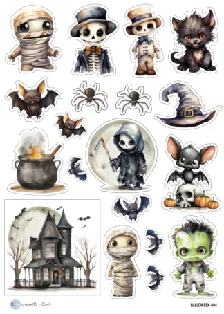 Klemmarikellari A4 Leikekuva-arkki – A4 Halloween #4 LADATTAVA DIGITUOTE