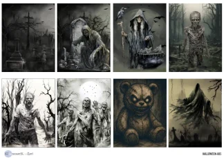 Klemmarikellari A4 Leikekuva-arkki – A4 Halloween #5 LADATTAVA DIGITUOTE