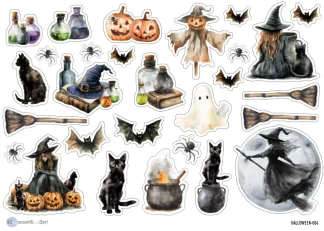 Klemmarikellari A4 Leikekuva-arkki – A4 Halloween #6 LADATTAVA DIGITUOTE