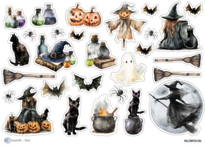 Klemmarikellari A4 Leikekuva-arkki – A4 Halloween #6 LADATTAVA DIGITUOTE