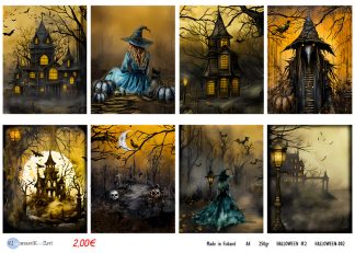 Klemmarikellari A4 Leikekuva-arkki - Halloween #2