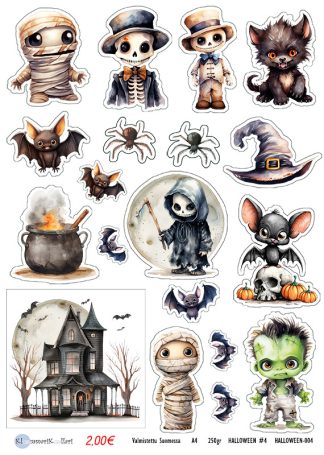 Klemmarikellari A4 Leikekuva-arkki - Halloween #4