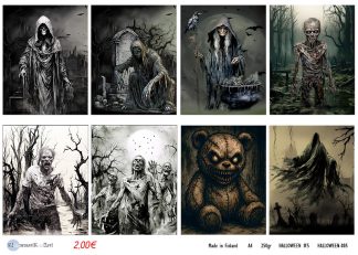 Klemmarikellari A4 Leikekuva-arkki - Halloween #5
