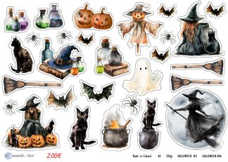 Klemmarikellari A4 Leikekuva-arkki - Halloween #6