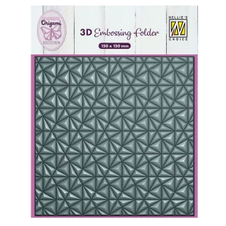 Nellie`s Choice 3D kohokuviointitasku - Origami Triangles