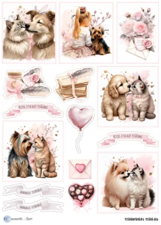 Klemmarikellari A4 Leikekuva-arkki – A4 Ystävänpäivä #6 LADATTAVA DIGITUOTE