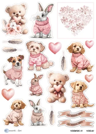 Klemmarikellari A4 Leikekuva-arkki – A4 Ystävänpäivä #7 LADATTAVA DIGITUOTE