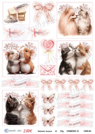 Klemmarikellari A4 Leikekuva-arkki - Ystävänpäivä #5