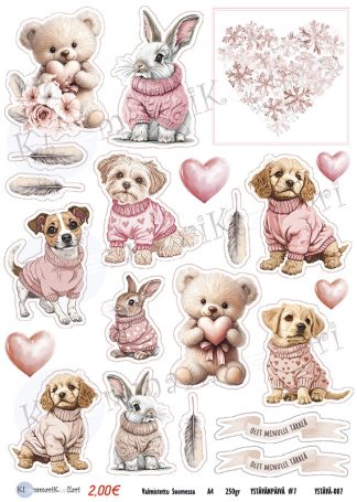 Klemmarikellari A4 Leikekuva-arkki - Ystävänpäivä #7