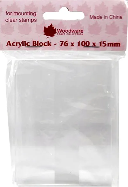 Woodware Akryylipalikka - 76x100mm (vain yksi jäljellä)