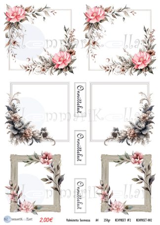 Klemmarikellari A4 Leikekuva-arkki - Kehykset #2