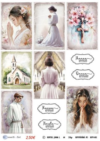 Klemmarikellari A4 Leikekuva-arkki - Rippipäivänä #3