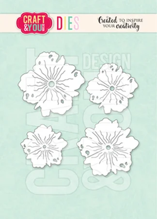 Mint-green background with white outline hibiscus flowers arranged as a decorative pattern.
