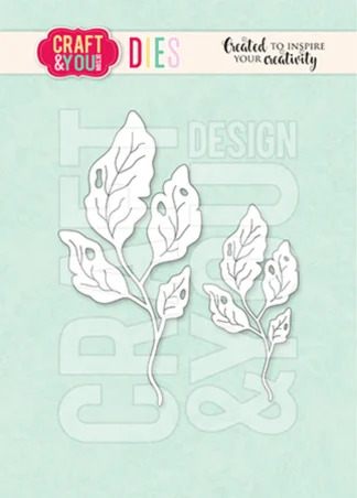 White line drawing of leafy stems over a mint background with a pastel Craft & You banner at the top of the image.