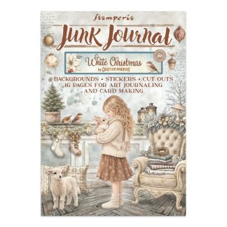 Stamperia White Christmas Junk Journal Stickers, Backgrounds, Cut-Outs by Cristina Radovan (SBJK28)
