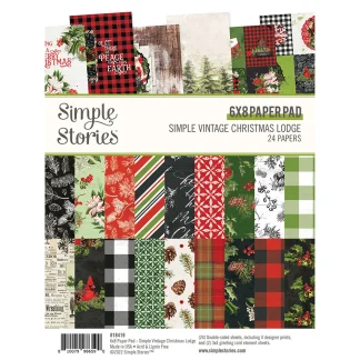 Simple Stories Simple Vintage Christmas Lodge 6x8" Paperikko