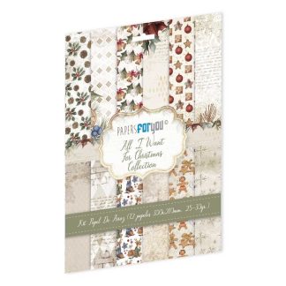 Papers For You 12kpl riisipaperisetti - All I Want For Christmas