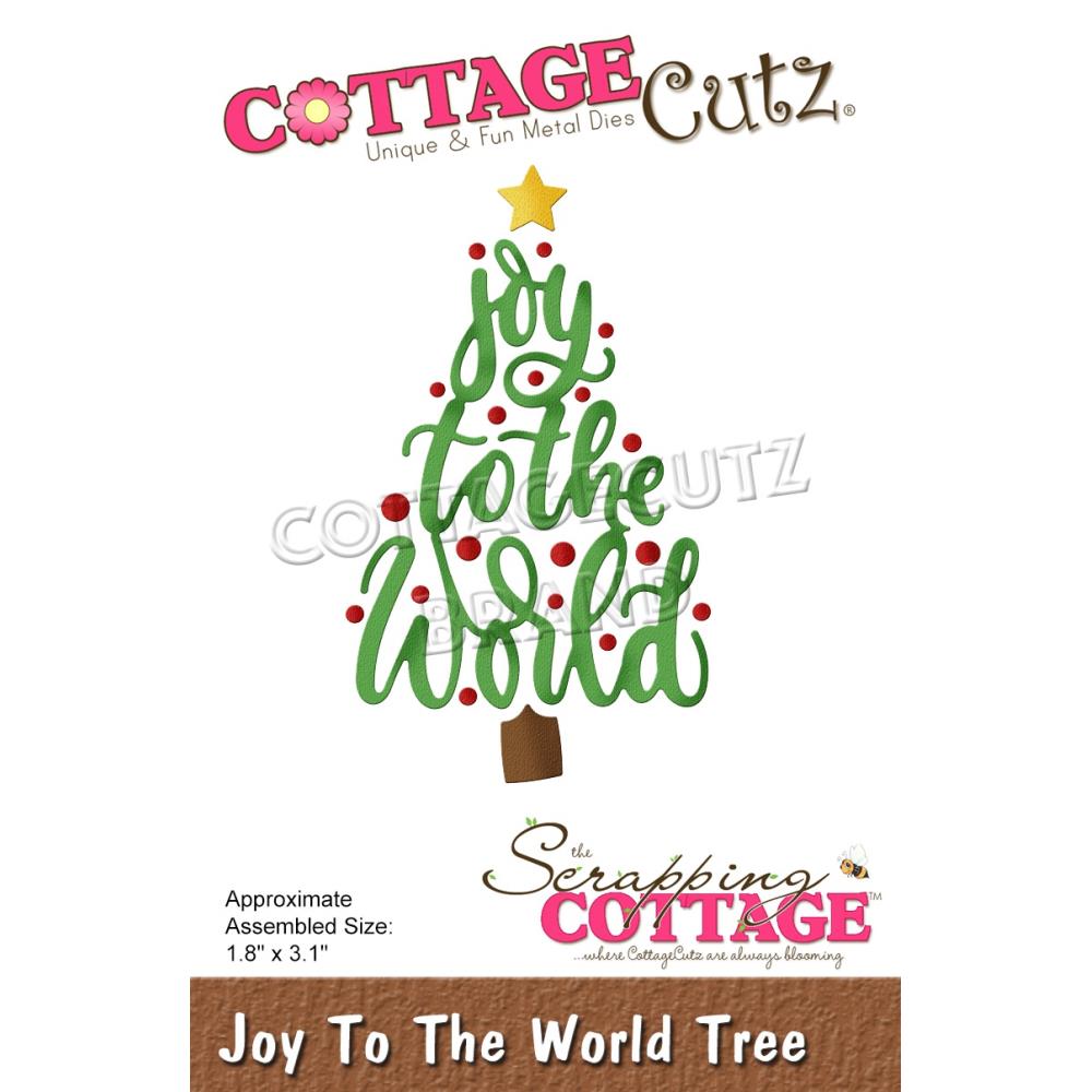 Cottage Cutz stanssi - Joy To The World Tree
